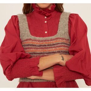 NWT Antik Batik YUYU ALPACA TANK TOP, Med $220 F28